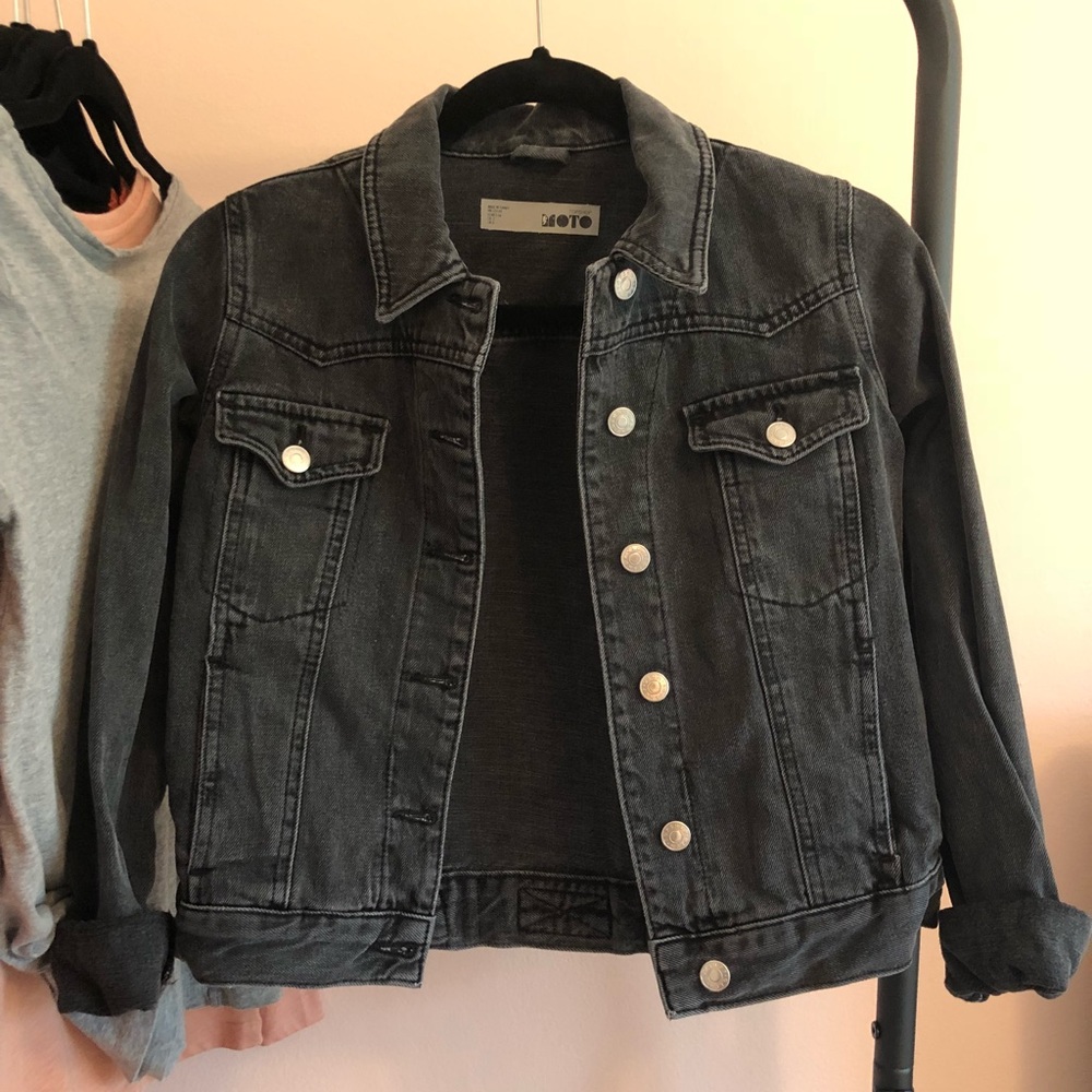 Topshop Cropped Jean Jacket